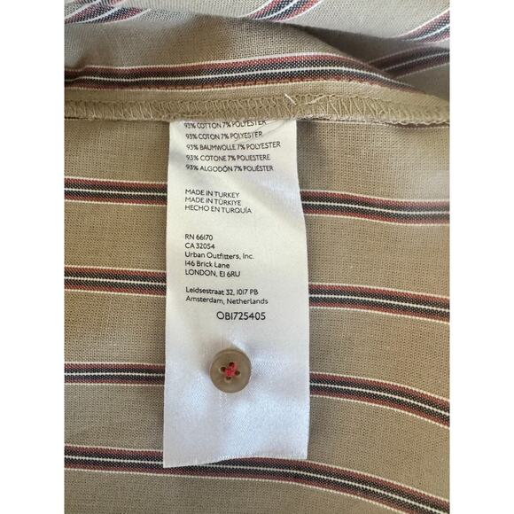 Pilcro by Anthropologie Women’s Bottom Down Shirt Stripe size M - Picture 8 of 8